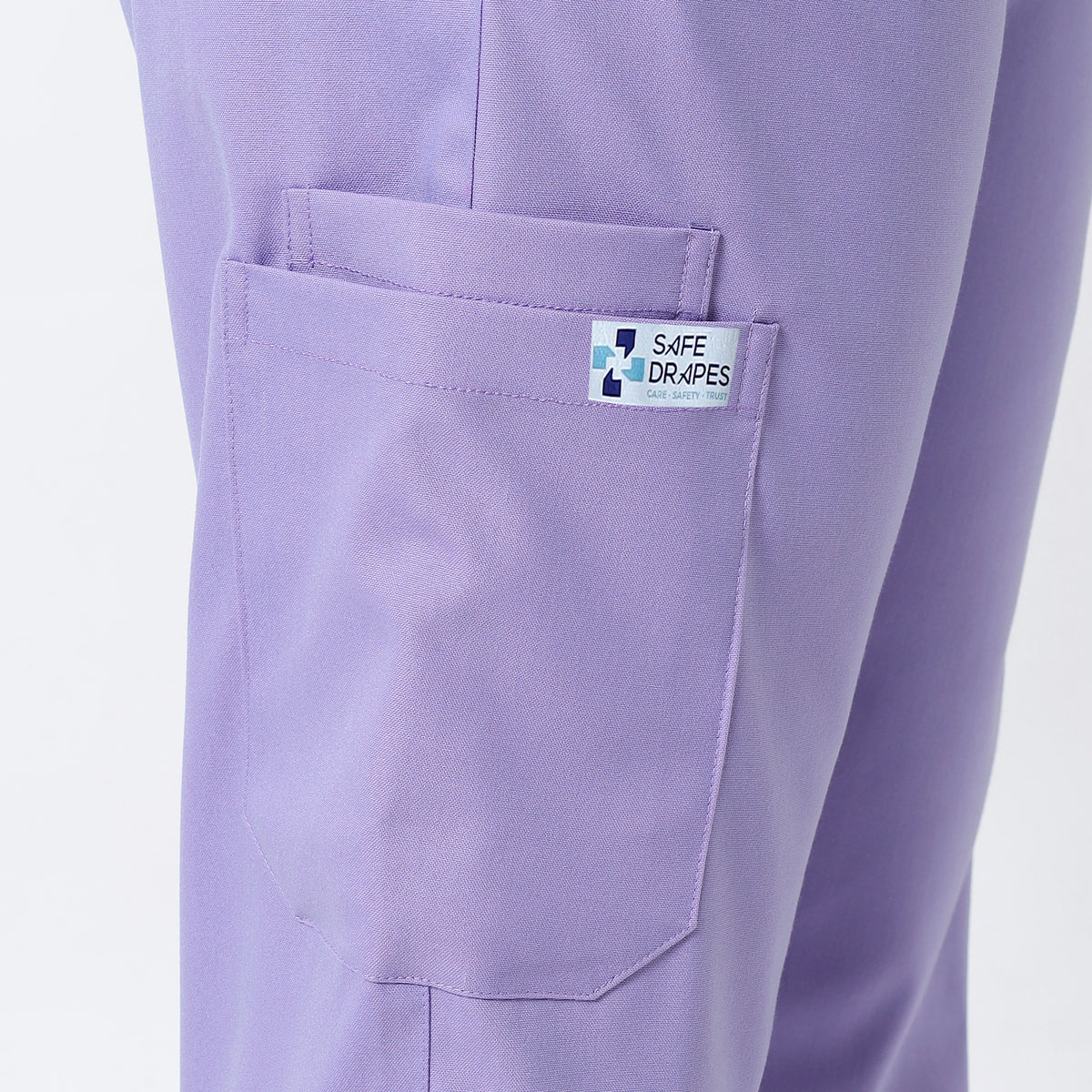 Safe Drapes Women's V-Neck (Lavender) Scrub