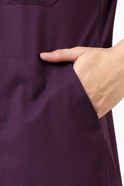 Safe Drapes Men's V-Neck (Wine) Scrub
