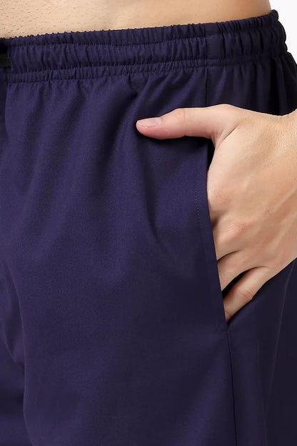 Safe Drapes Men's V-Neck (Deep Purple) Scrub