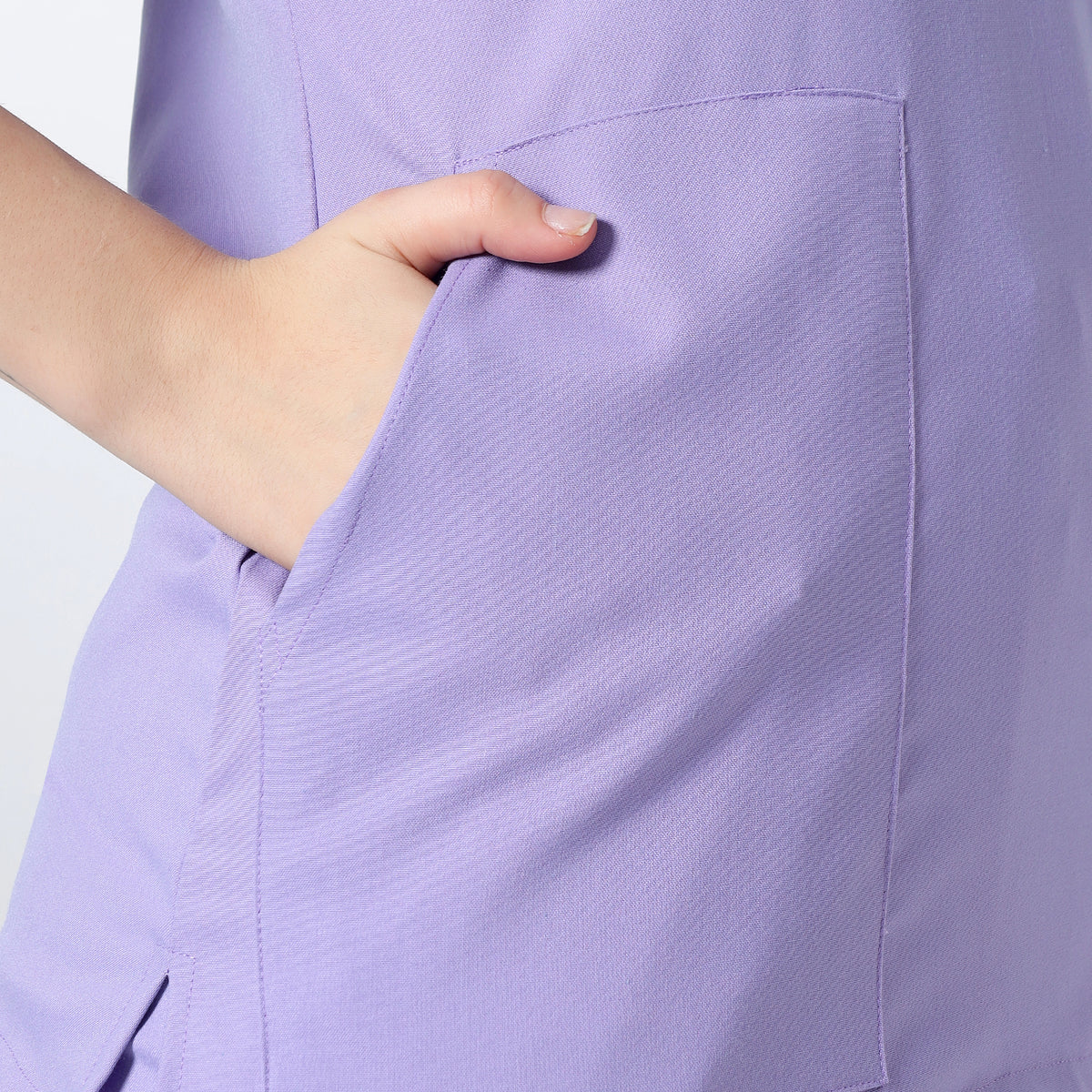 Safe Drapes Women's V-Neck (Lavender) Scrub
