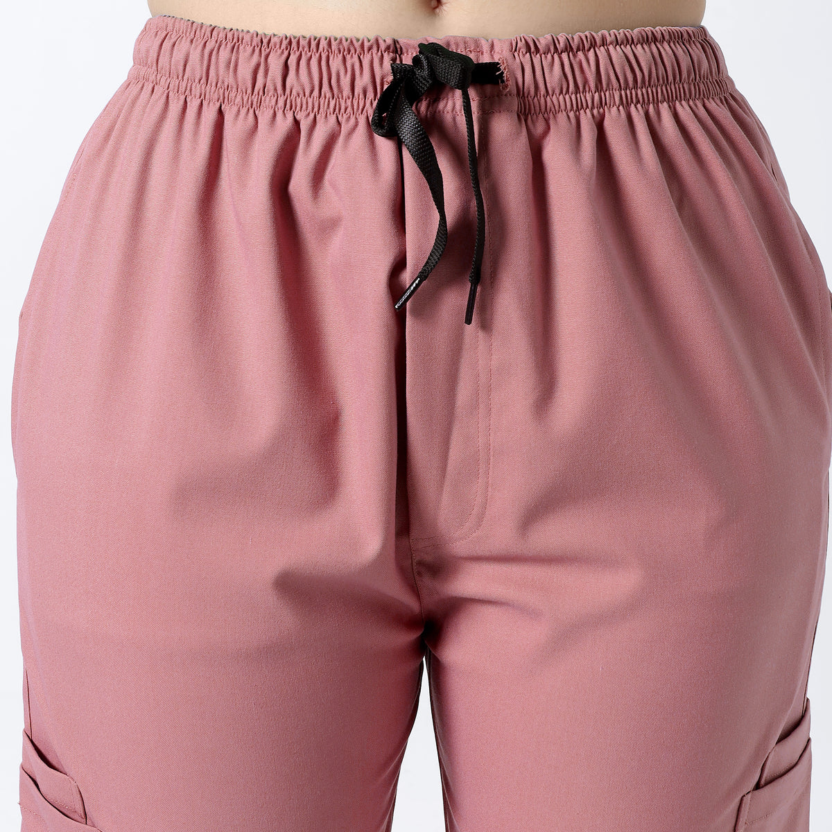 Safe Drapes Women's V-Neck (Dusty Rose) Scrub