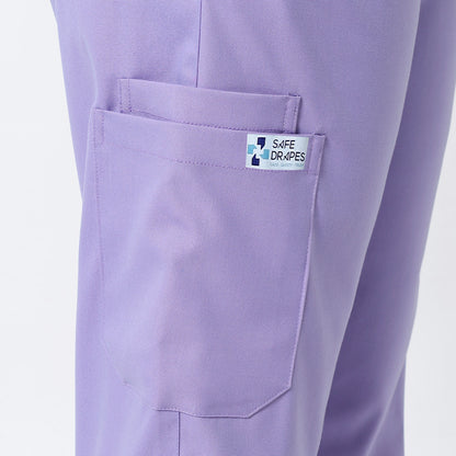 Safe Drapes Women's V-Neck (Lavender) Scrub
