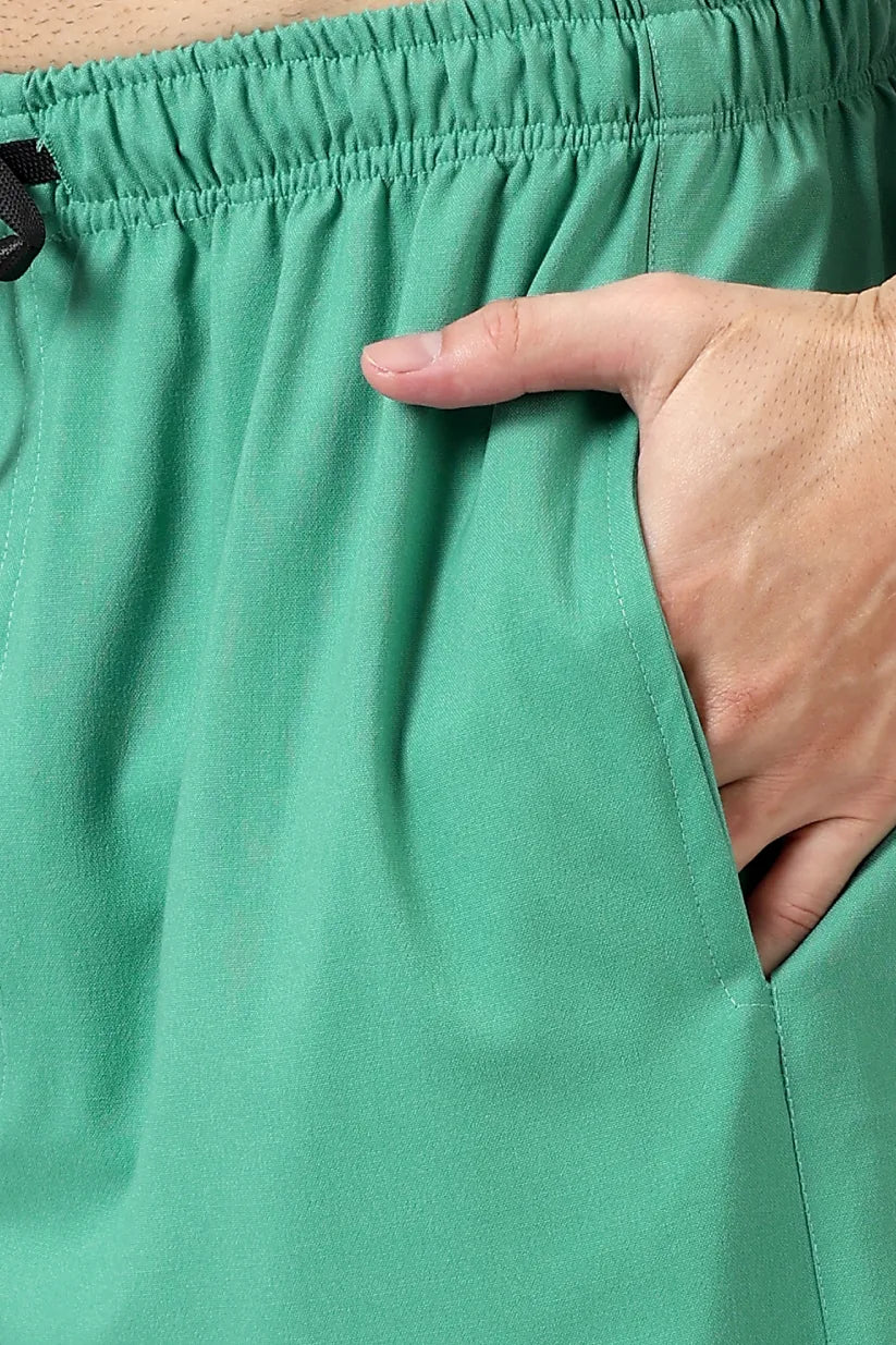 Safe Drapes Men's V-Neck (Mint Green) Scrub