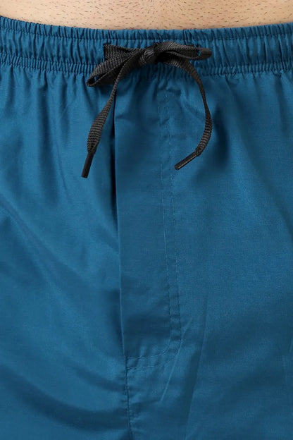 Safe Drapes Men's Mandarin Collar (Teal Blue) Scrub