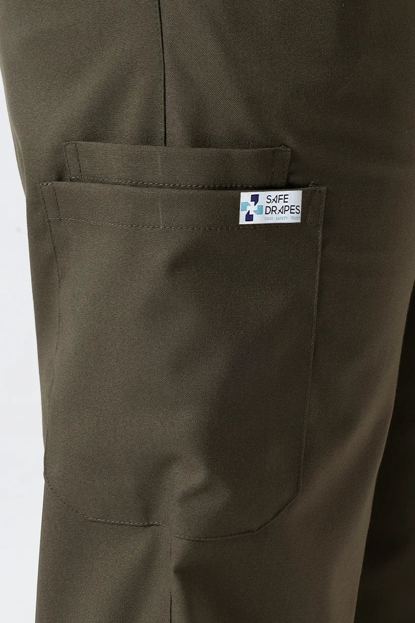 Safe Drapes Women's V-Neck (Olive) Scrub