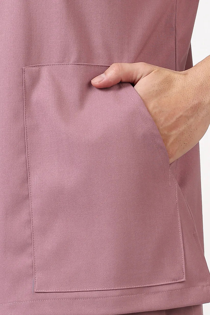 Safe Drapes Men's V-Neck (Dusty Rose) Scrub