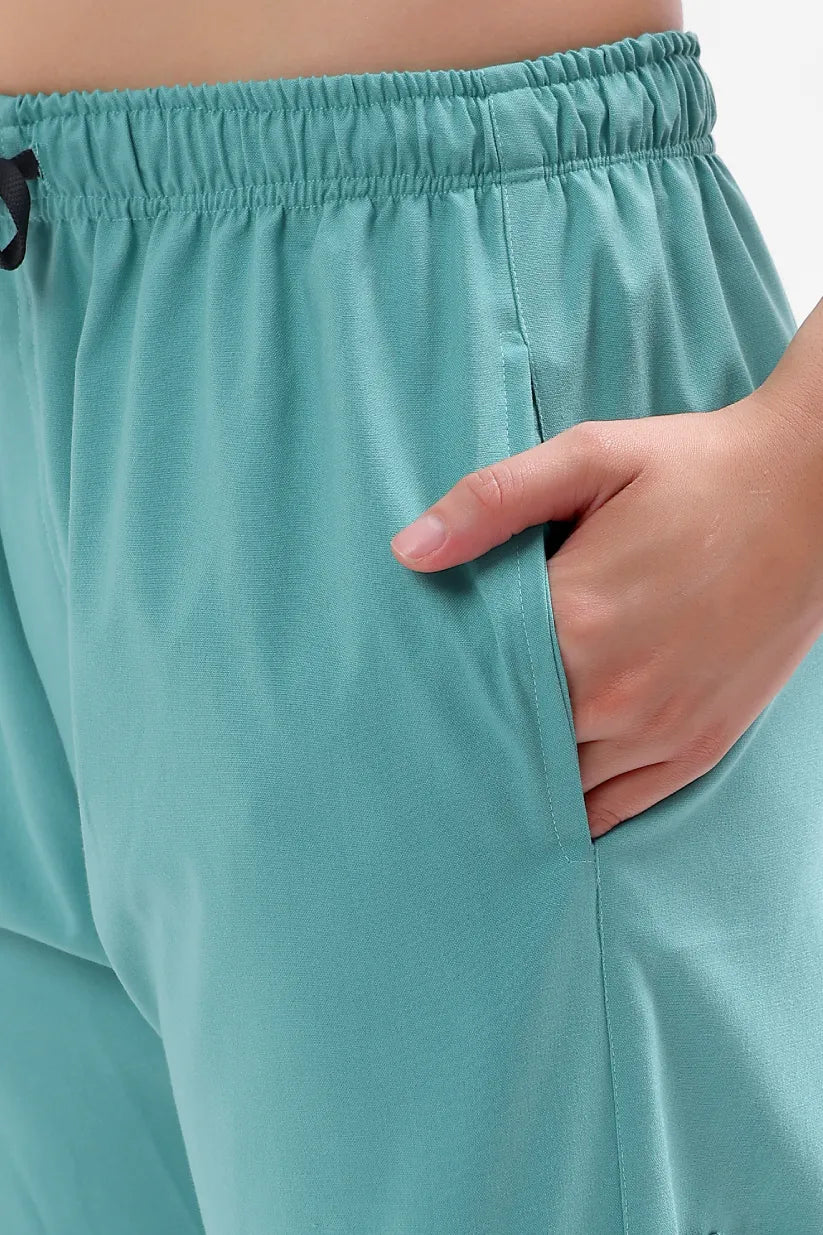 Safe Drapes Women's V-Neck (Seafoam Green) Scrub