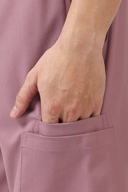 Safe Drapes Men's V-Neck (Dusty Rose) Scrub