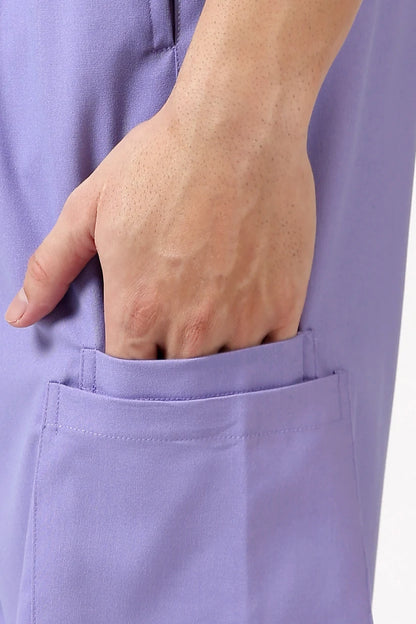Safe Drapes Men's V-Neck (Lavender) Scrub