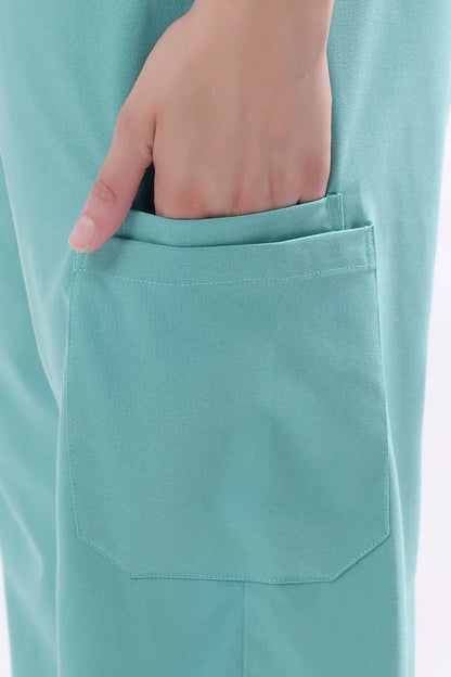 Safe Drapes Women's V-Neck (Seafoam Green) Scrub