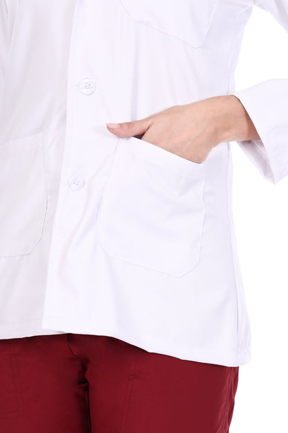 Safe Drapes Women's Professional Mid-Length Medical Lab Coat