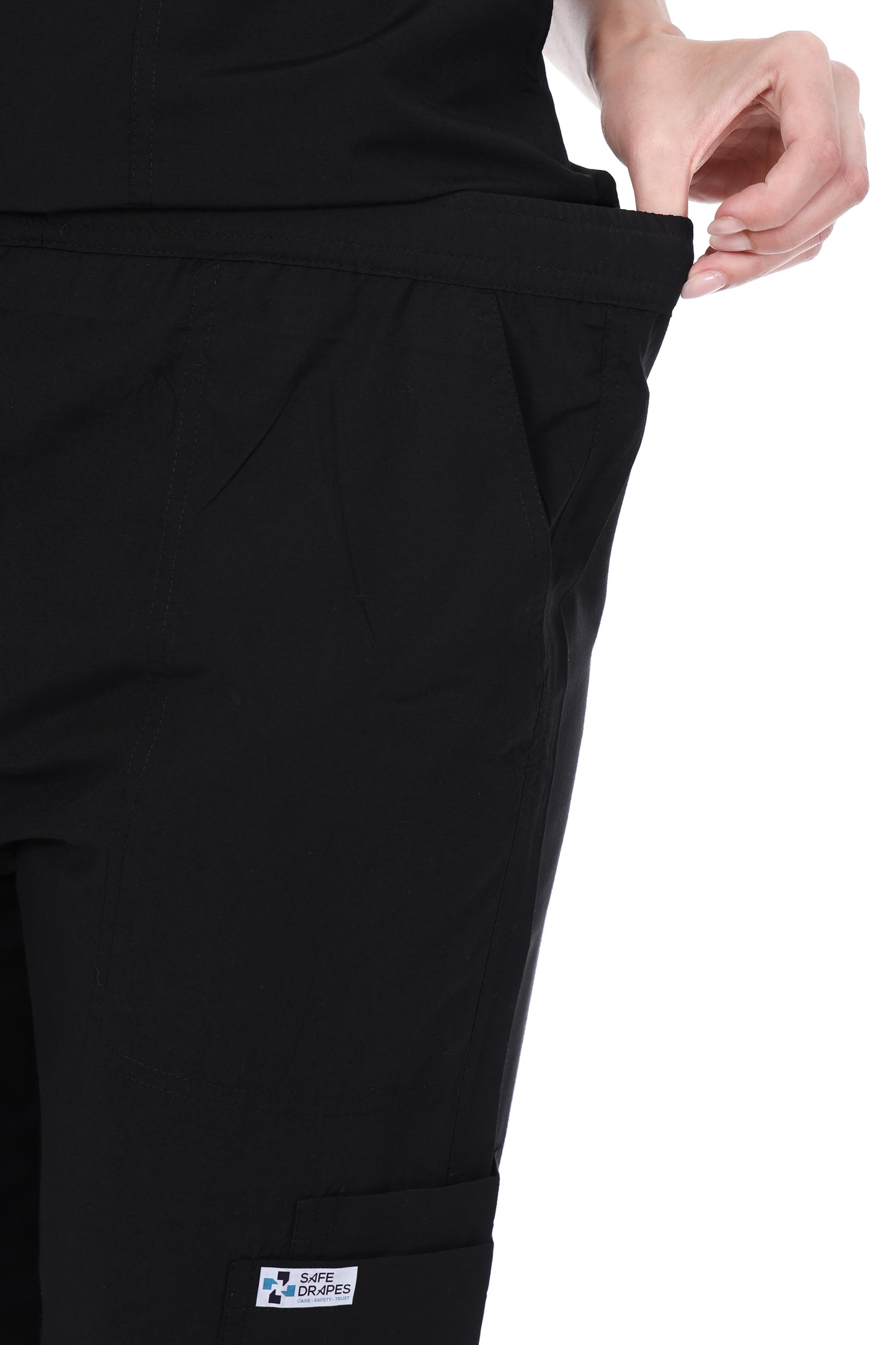 Safe Drapes Women's Professional V-Neck Medical Scrub Set