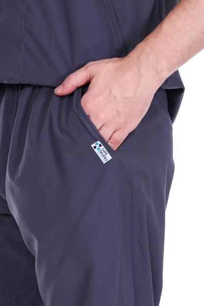 Safe Drapes Men's Professional V-Neck Medical Scrub Set