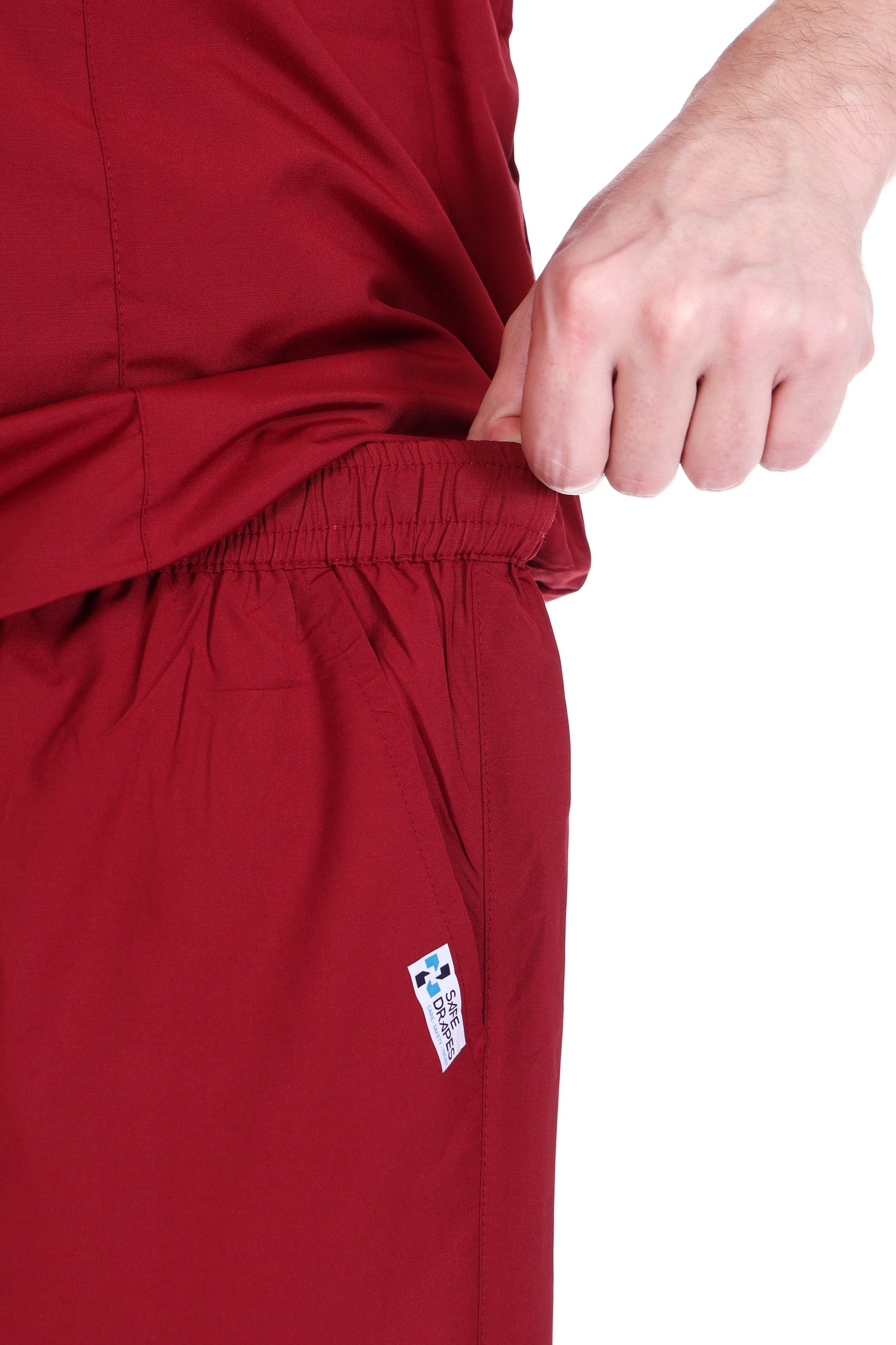 Safe Drapes Men's Professional V-Neck Medical Scrub Set