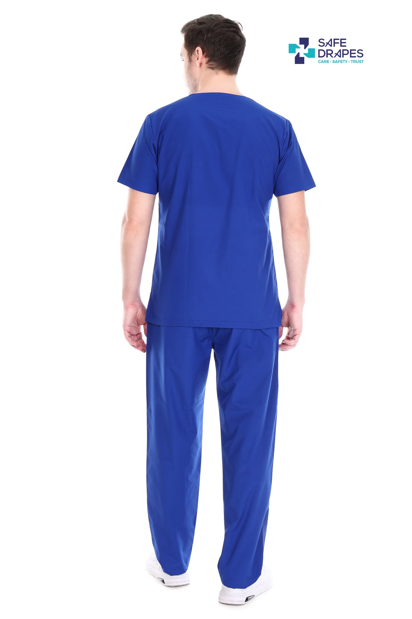 Safe Drapes Men's Professional V-Neck Medical Scrub Set