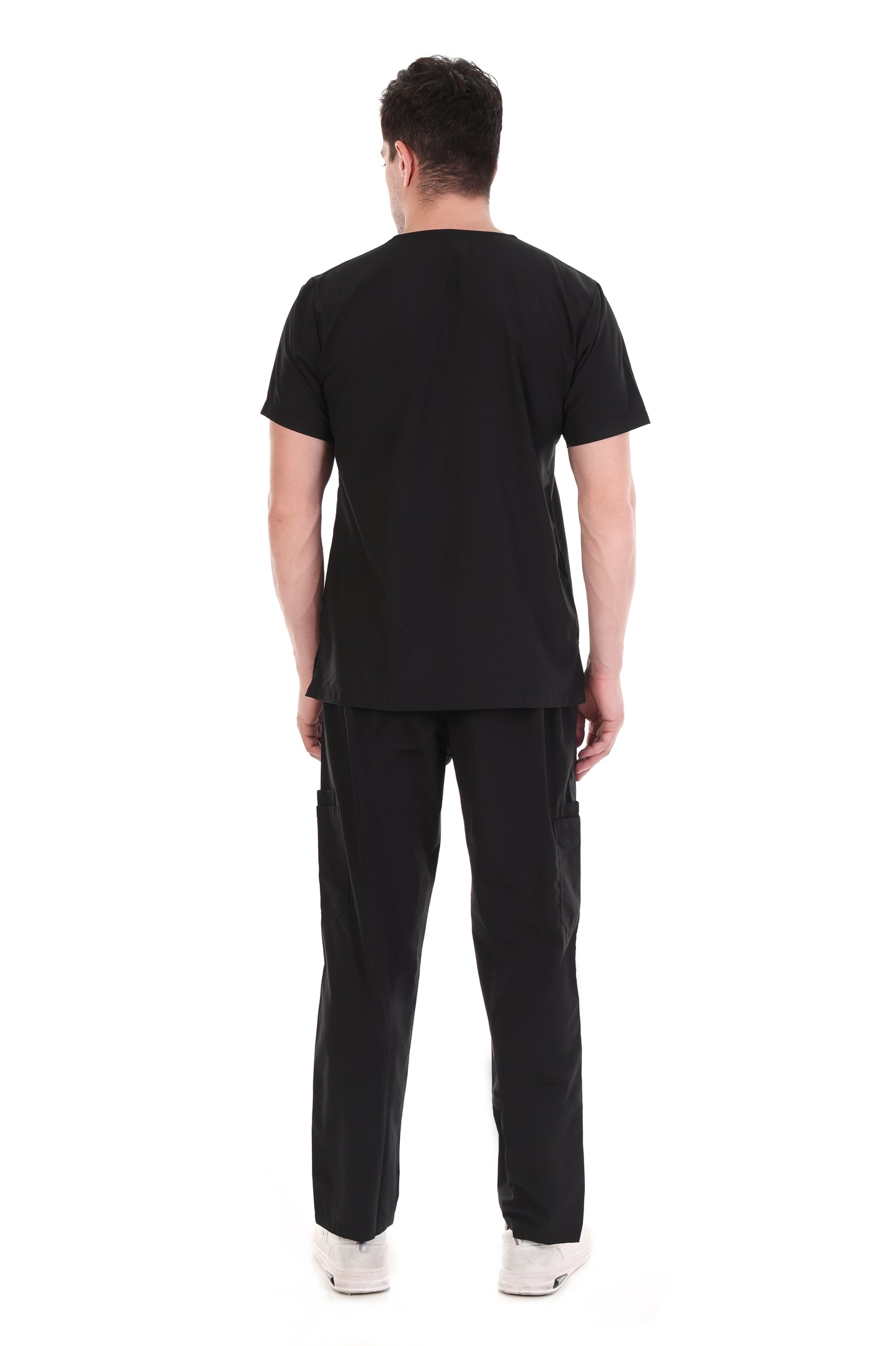 Safe Drapes Men's Professional V-Neck Medical Scrub Set