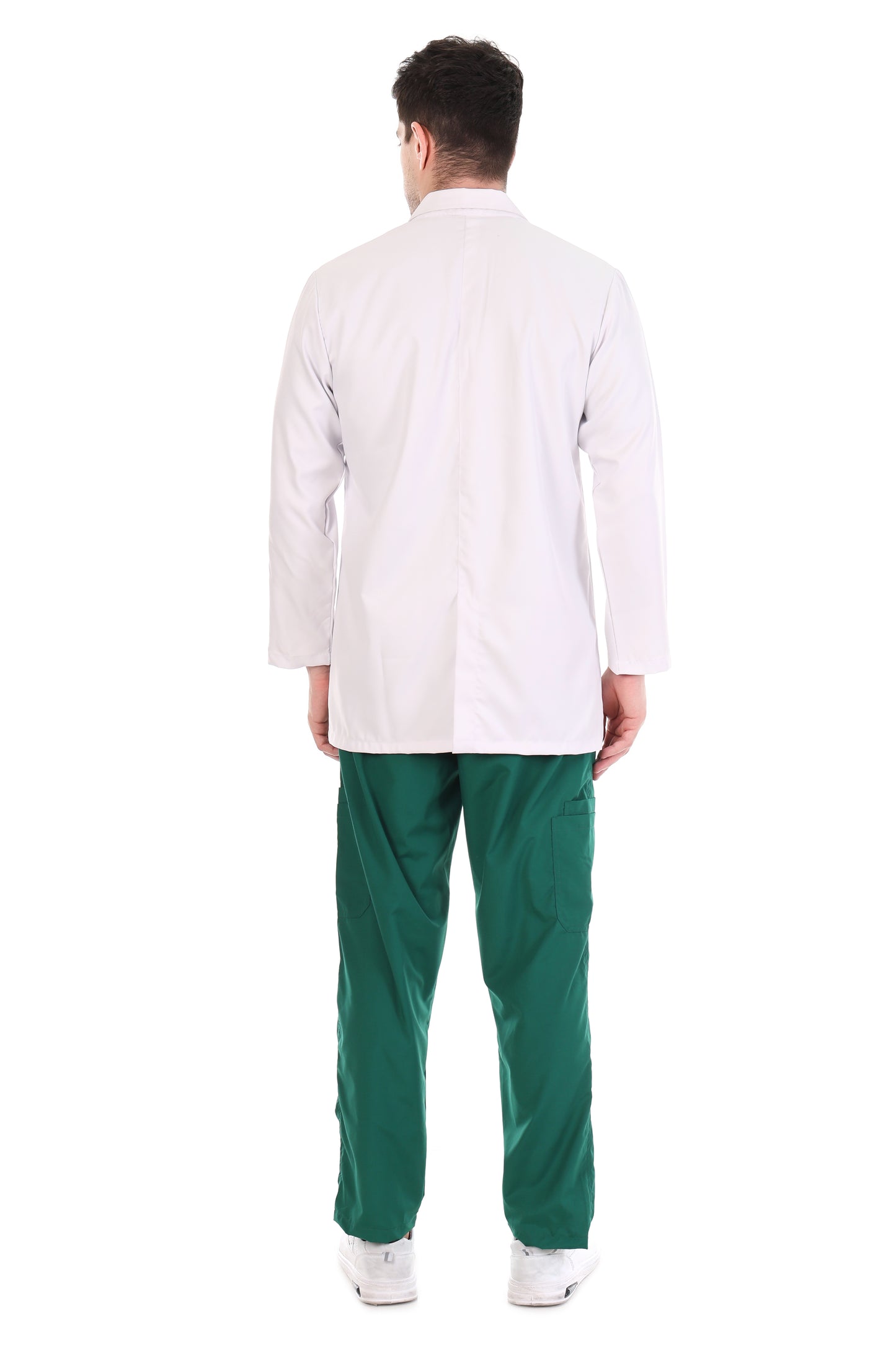 Safe Drapes Men's Professional Mid-Length Medical Lab Coat