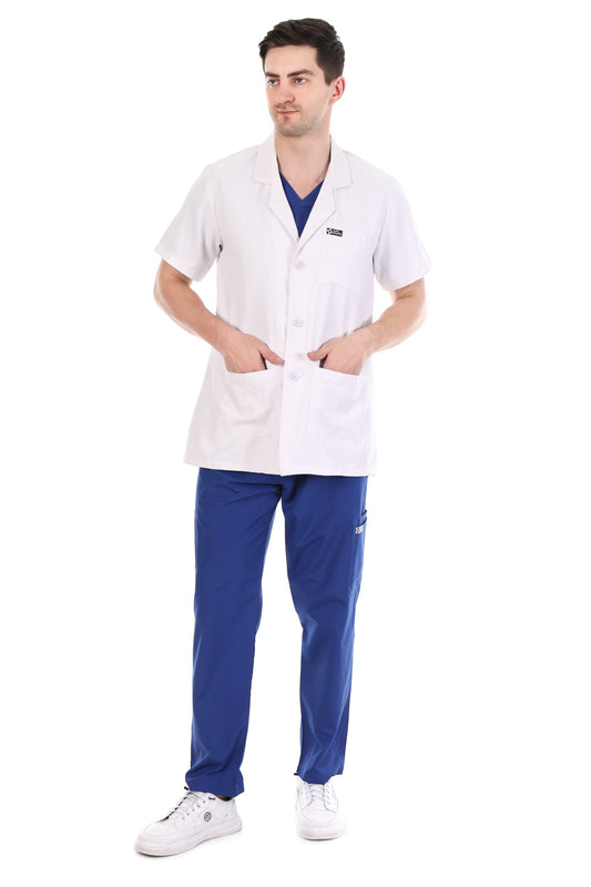 Safe Drapes Men's Professional Short Sleeve Lab Jacket