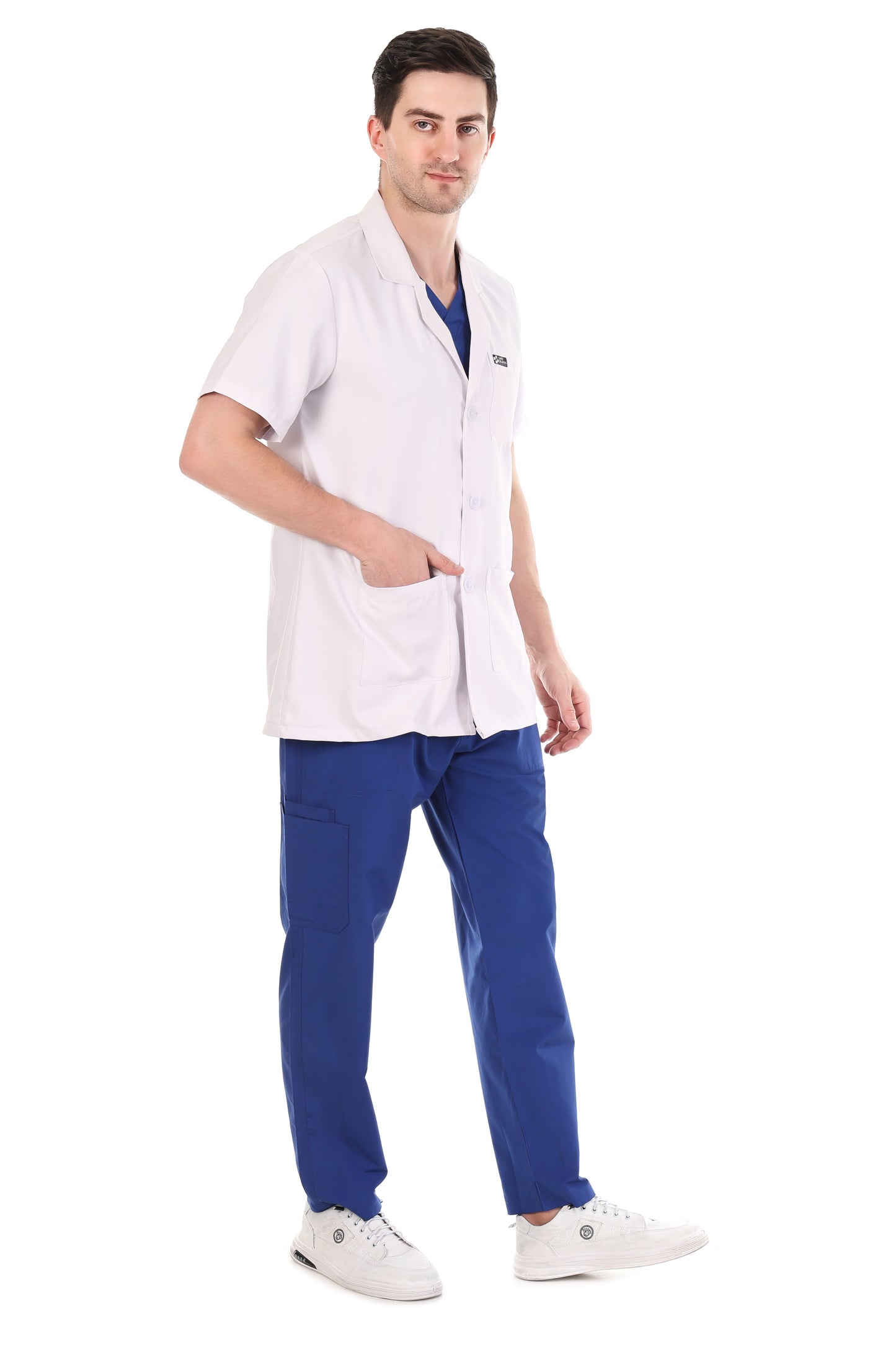 Safe Drapes Men's Professional Short Sleeve Lab Jacket