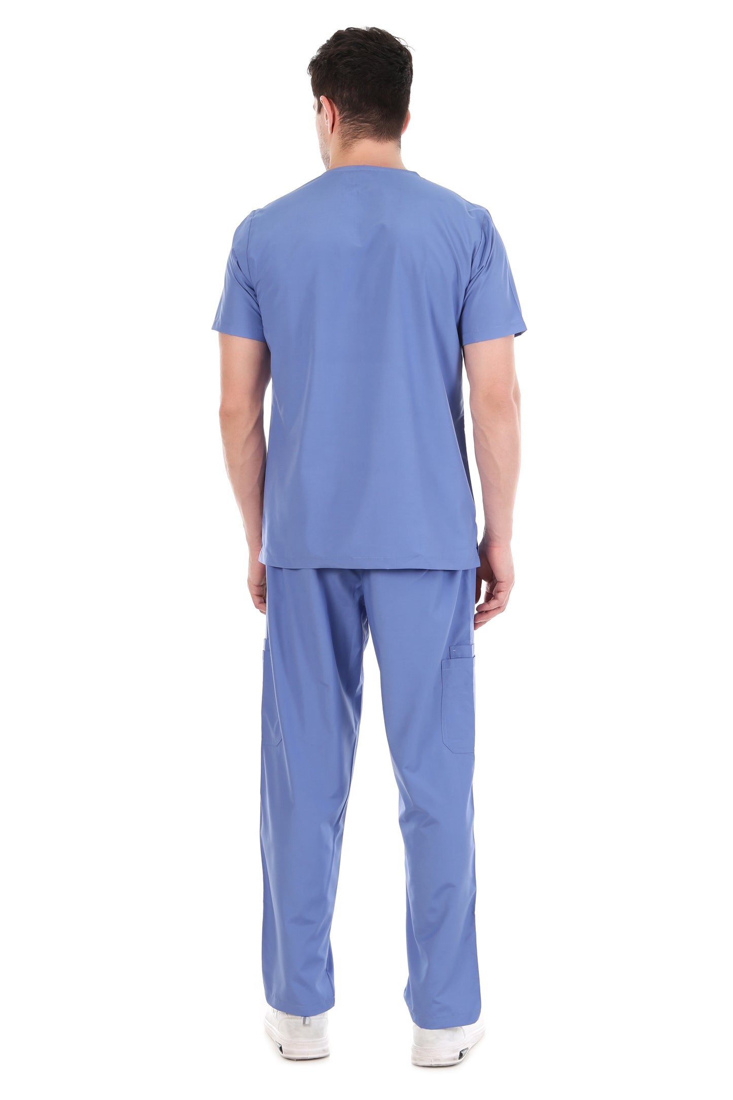 Safe Drapes Men's Professional V-Neck Medical Scrub Set