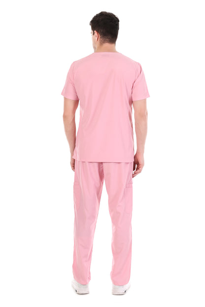 Safe Drapes Men's Professional V-Neck Medical Scrub Set