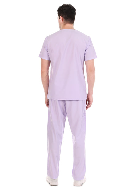 Safe Drapes Men's Professional V-Neck Medical Scrub Set
