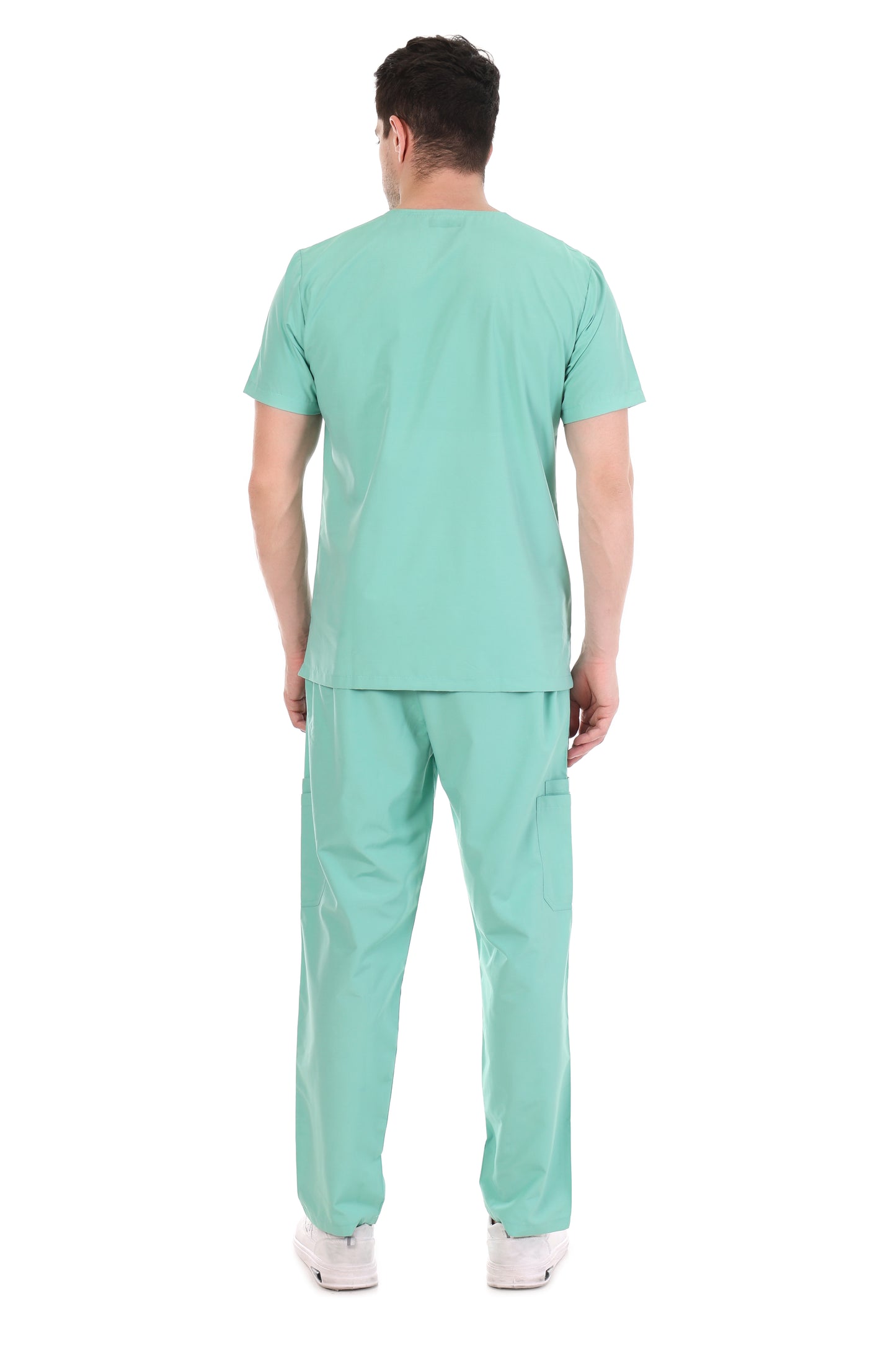 Safe Drapes Men's Professional V-Neck Medical Scrub Set