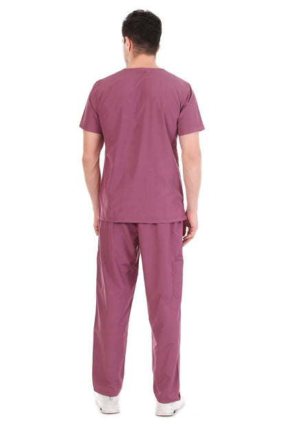 Safe Drapes Men's Professional V-Neck Medical Scrub Set