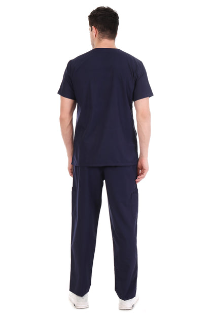Safe Drapes Men's Professional V-Neck Medical Scrub Set
