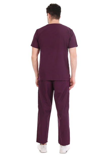 Safe Drapes Men's Professional V-Neck Medical Scrub Set