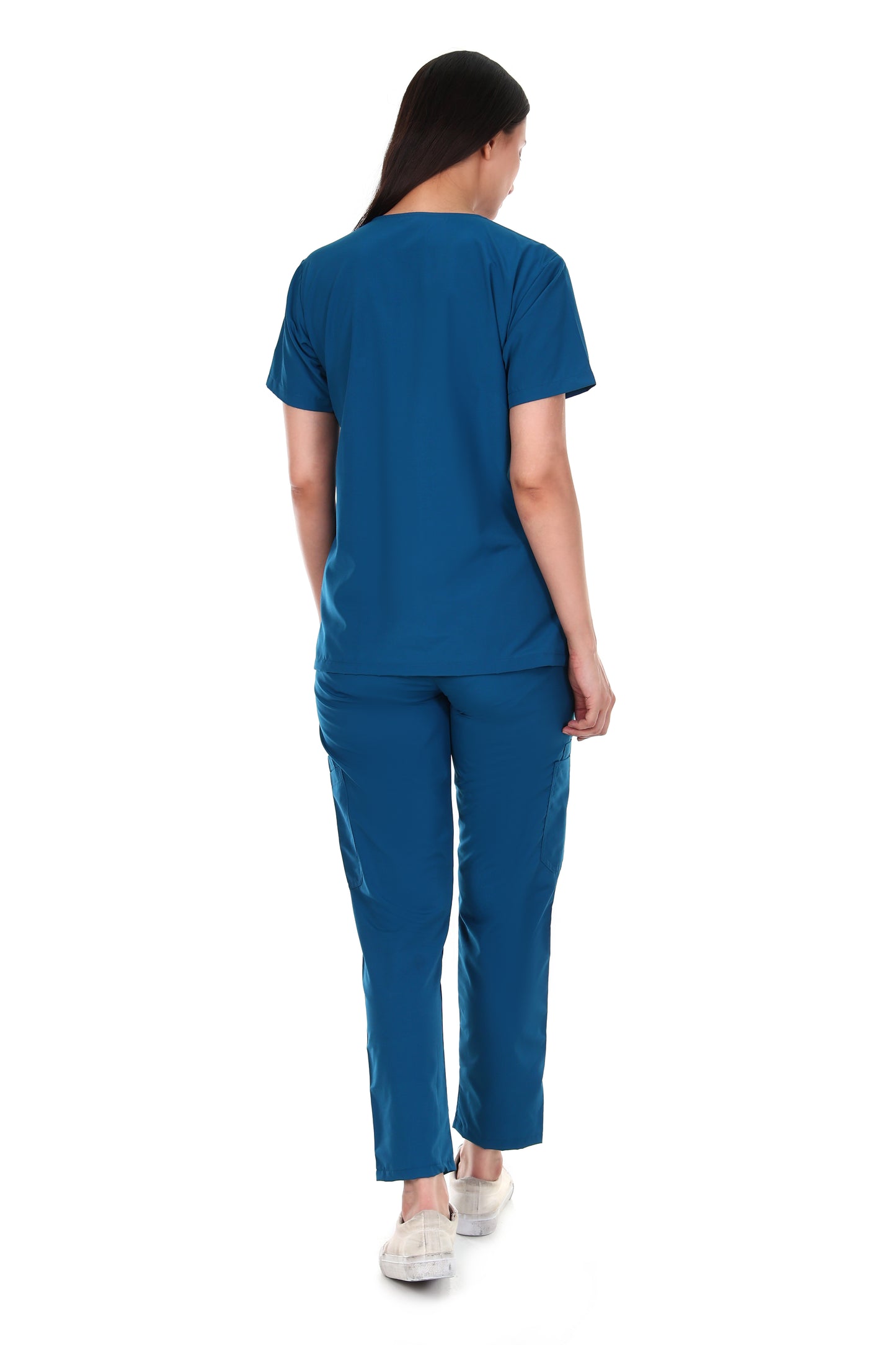 Safe Drapes Women's Professional V-Neck Medical Scrub Set