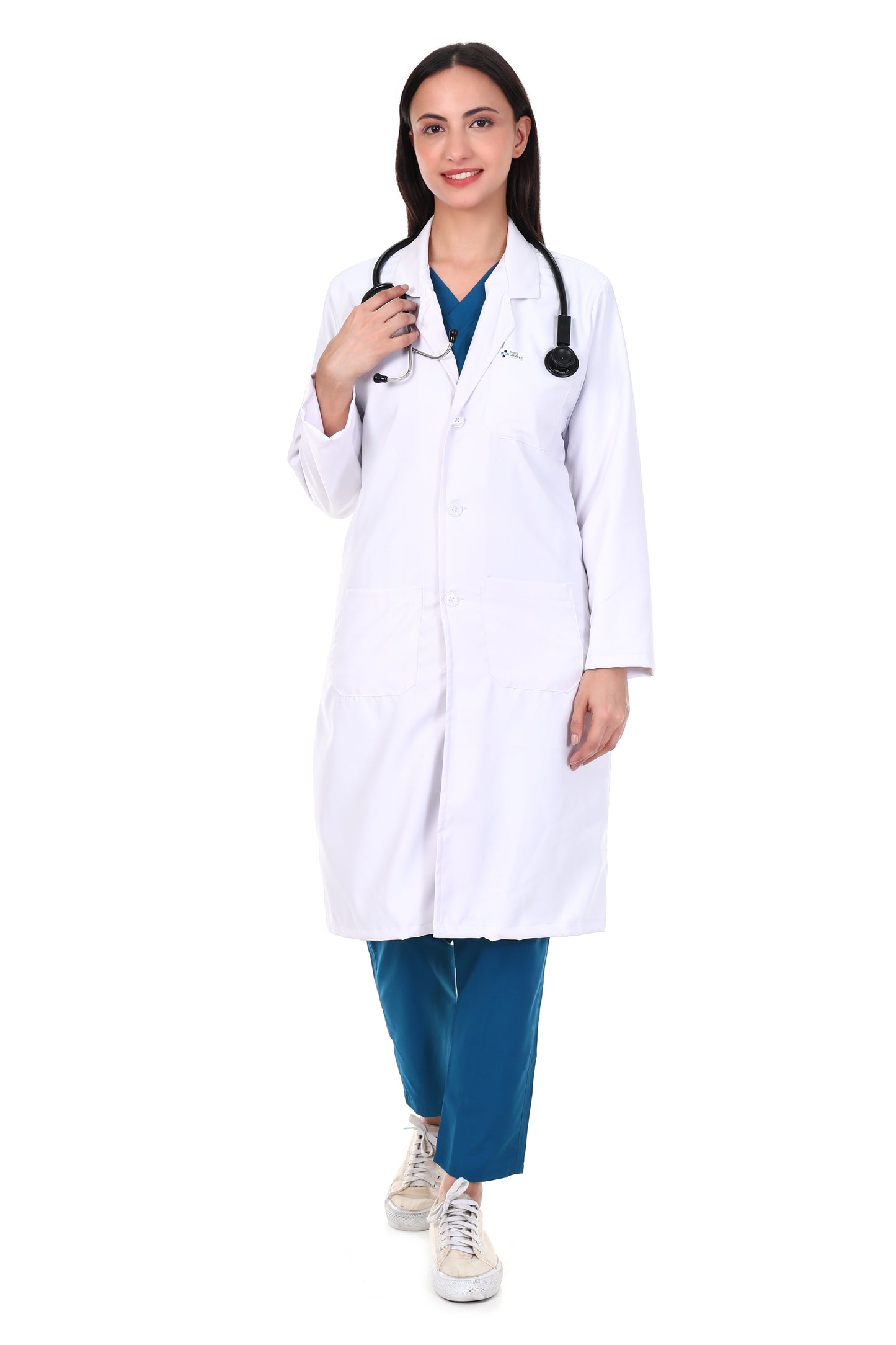 Safe Drapes Women's Professional Long Length Medical Lab Coat