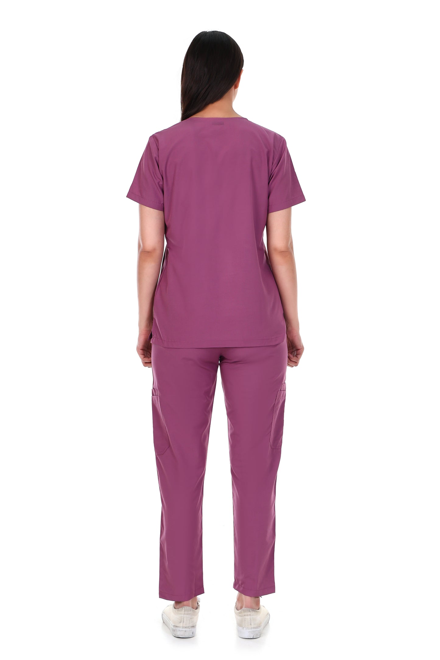Safe Drapes Women's Professional V-Neck Medical Scrub Set