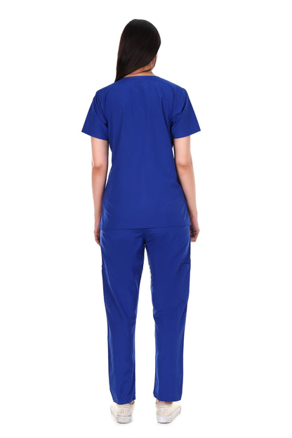 Safe Drapes Women's Professional V-Neck Medical Scrub Set