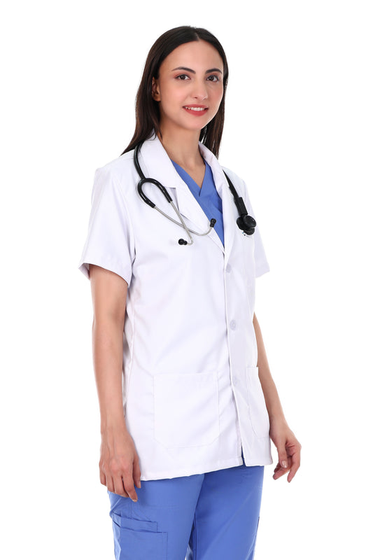 Safe Drapes Women's Professional Short Sleeve Lab Jacket