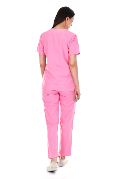 Safe Drapes Women's Professional V-Neck Medical Scrub Set