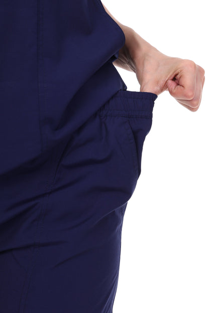 Safe Drapes Women's Professional V-Neck Medical Scrub Set