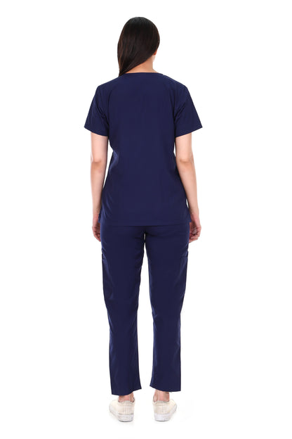 Safe Drapes Women's Professional V-Neck Medical Scrub Set