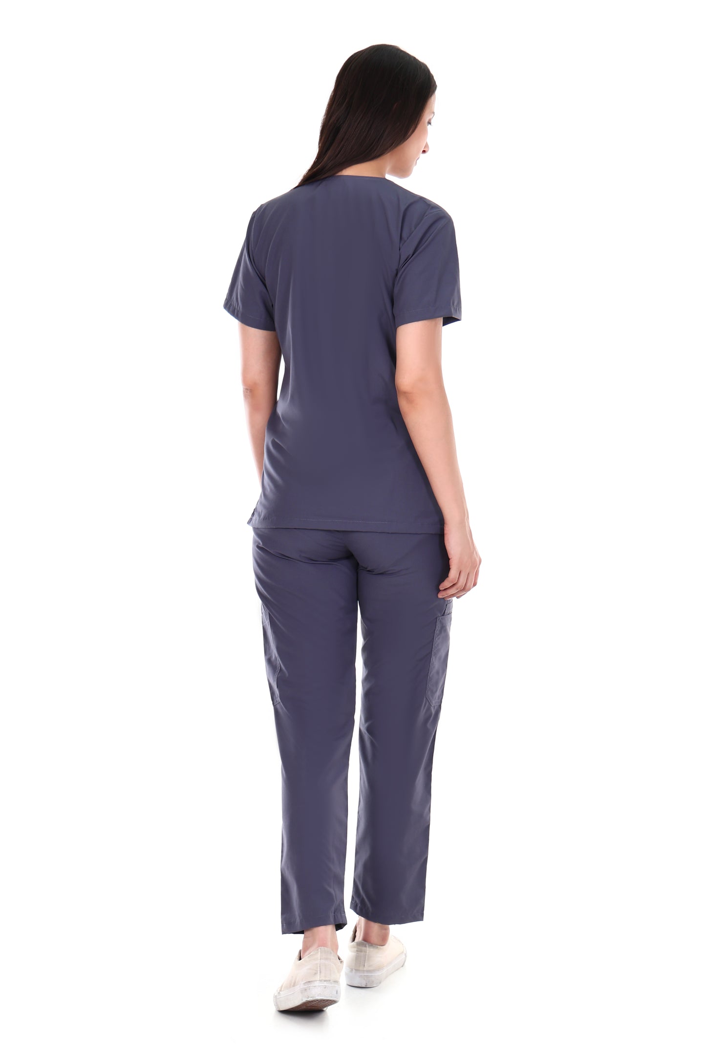 Safe Drapes Women's Professional V-Neck Medical Scrub Set